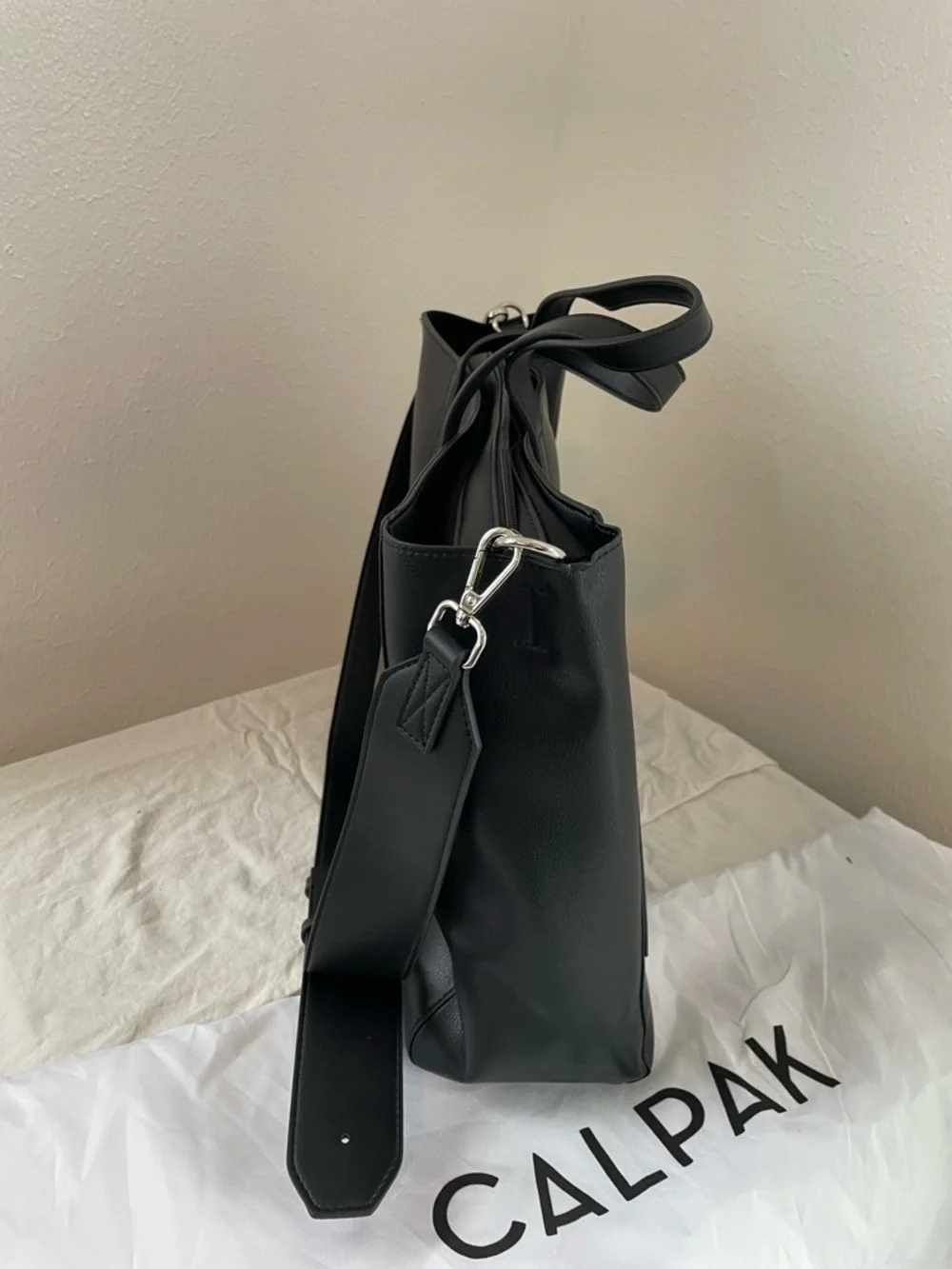 Calpak Haven Laptop Tote Bag in Black